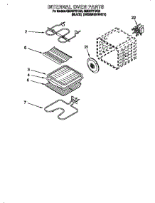 Internal Oven parts for Whirlpool Range PBK1227 from AppliancePartsPros.com