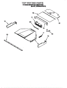 Top Venting parts for Whirlpool Range PBK1227 from AppliancePartsPros.com