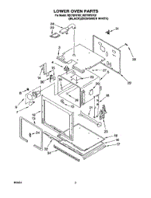 03 - Lower Oven parts for Whirlpool Oven RB770PXYQ7 from AppliancePartsPros.com