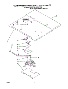 06 - Component Shelf And Latch parts for Whirlpool Oven RB770PXYQ7 from AppliancePartsPros.com