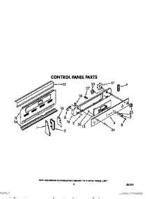 05 - Control Panel parts for Whirlpool Range RF395PCXW1 from AppliancePartsPros.com