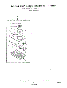 03 - Surface Unit Kit Rck 886-1 parts for Whirlpool Cooktop RC8300XLH from AppliancePartsPros.com