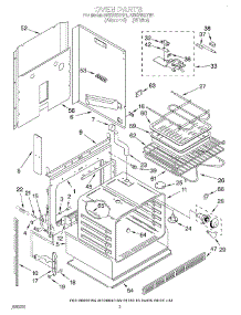 03 - Oven parts for Whirlpool Range RS6755XYW1 from AppliancePartsPros.com