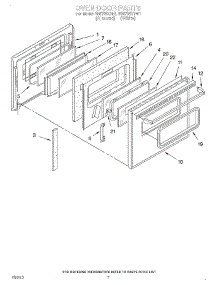 05 - Oven Door, Lit / Optional parts for Whirlpool Range RS6755XYW1 from AppliancePartsPros.com