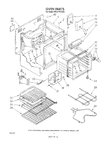 05 - Oven parts for Whirlpool Range RF327PXVW0 from AppliancePartsPros.com