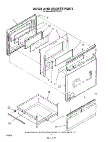 04 - Door And Drawer parts for Whirlpool Range RF396PXVW3 from AppliancePartsPros.com