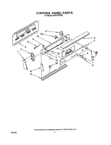 03 - Control Panel parts for Whirlpool Range RF391PXXW2 from AppliancePartsPros.com