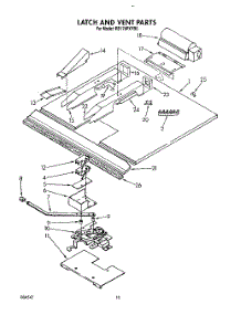 07 - Latch And Vent parts for Whirlpool Oven RB170PXYB0 from AppliancePartsPros.com