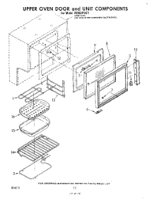 07 - Upper Oven Door And Unit parts for Whirlpool Range RE963PXKT1 from AppliancePartsPros.com