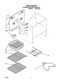 04 - Unit parts for Whirlpool Range RF314PXYW1 from AppliancePartsPros.com