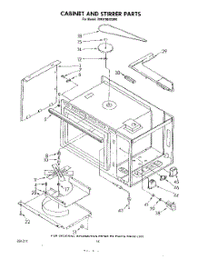 08 - Cabinet And Stirrer parts for Whirlpool Range RM978BXSW0 from AppliancePartsPros.com