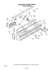03 - Control Panel parts for Whirlpool Range RS6700XKW4 from AppliancePartsPros.com
