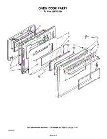 05 - Oven Door , Literature And Optional parts for Whirlpool Range RS6700XKW4 from AppliancePartsPros.com