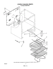 05 - Oven Chassis , Lit / Optional parts for Whirlpool Range RF396PXVW1 from AppliancePartsPros.com