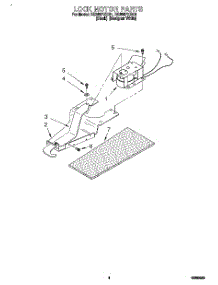 04 - Lock Motor parts for Whirlpool Range RS386PXBQ1 from AppliancePartsPros.com