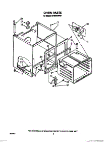 07 - Oven parts for Whirlpool Range TER46W0WW1 from AppliancePartsPros.com