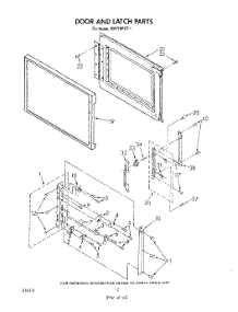 09 - Door And Latch parts for Whirlpool Oven RM778PXT1 from AppliancePartsPros.com