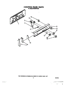 03 - Control Panel, Lit / Optional parts for Whirlpool Range RF302PXXQ0 from AppliancePartsPros.com