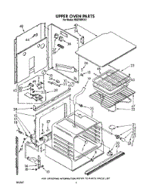 03 - Upper Oven parts for Whirlpool Oven RB276PXV2 from AppliancePartsPros.com
