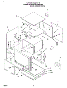 03 - Oven parts for Whirlpool Oven RB160PXBB2 from AppliancePartsPros.com