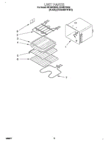 04 - Unit parts for Whirlpool Oven RB160PXBB2 from AppliancePartsPros.com