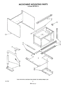 05 - Microwave Mounting parts for Whirlpool Oven RM778PXT4 from AppliancePartsPros.com