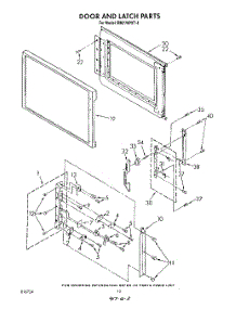 09 - Door And Latch parts for Whirlpool Oven RM778PXT4 from AppliancePartsPros.com
