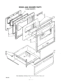 03 - Door And Drawer parts for Whirlpool Range RE963PXPT2 from AppliancePartsPros.com