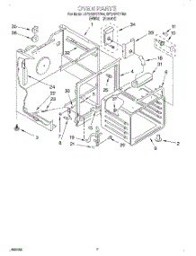 05 - Oven parts for Whirlpool Range RF376PCYW4 from AppliancePartsPros.com