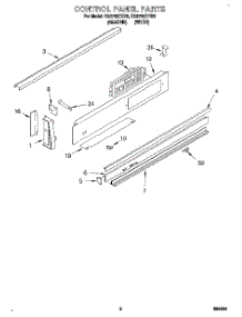 02 - Control Panel parts for Whirlpool Range RS6755XYW5 from AppliancePartsPros.com