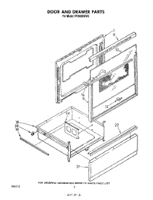 02 - Door And Drawer parts for Whirlpool Range RF306BXPW0 from AppliancePartsPros.com
