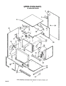 03 - Upper Oven parts for Whirlpool Oven RB770PXXW3 from AppliancePartsPros.com