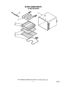 08 - Oven Liner parts for Whirlpool Oven RB770PXXW3 from AppliancePartsPros.com