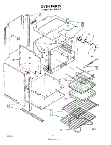 03 - Section parts for Whirlpool Oven RB160PXL2 from AppliancePartsPros.com