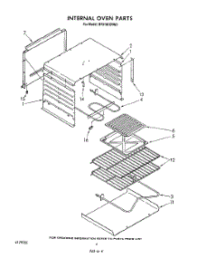 03 - Internal Oven parts for Whirlpool Range RF010EXRW0 from AppliancePartsPros.com
