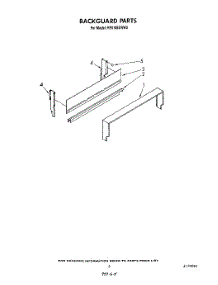04 - Backguard parts for Whirlpool Range RF010EXRW0 from AppliancePartsPros.com