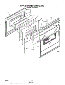 06 - Upper Oven Door parts for Whirlpool Oven RB276PXV1 from AppliancePartsPros.com