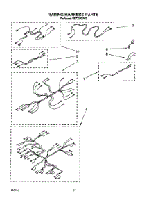 09 - Wiring Harness parts for Whirlpool Oven RB770PXYB2 from AppliancePartsPros.com