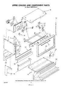 06 - Upper Chassis And Component parts for Whirlpool Range RM973PXLT2 from AppliancePartsPros.com