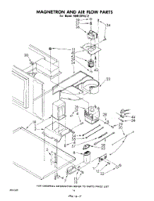 08 - Magnetron And Air Flow parts for Whirlpool Range RM973PXLT2 from AppliancePartsPros.com