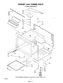 09 - Cabinet And Stirrer parts for Whirlpool Range RM973PXLT2 from AppliancePartsPros.com