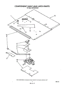 05 - Component Shelf And Latch parts for Whirlpool Oven RB760PXXB0 from AppliancePartsPros.com