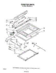 04 - Cooktop parts for Whirlpool Range RS676PXL0 from AppliancePartsPros.com