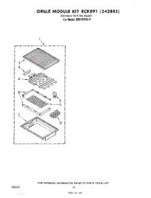 07 - Grill Kit Rck891 parts for Whirlpool Range RS676PXL0 from AppliancePartsPros.com