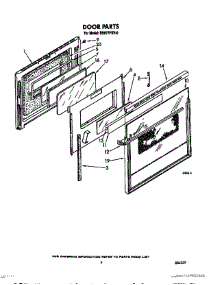 04 - Door parts for Whirlpool Range RS677PXV0 from AppliancePartsPros.com