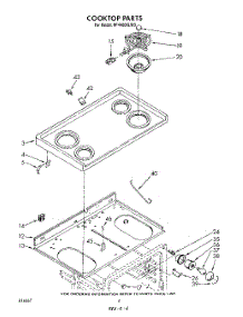 04 - Cook Top parts for Whirlpool Range RF4400XLW3 from AppliancePartsPros.com