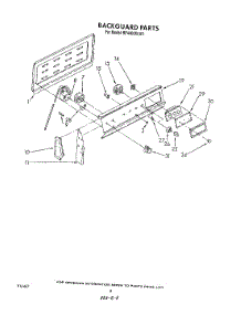 05 - Backguard , Literature And Optional parts for Whirlpool Range RF4400XLW3 from AppliancePartsPros.com