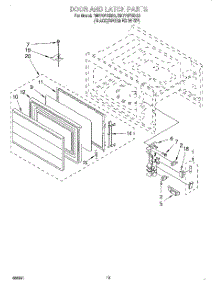 10 - Door And Latch parts for Whirlpool Oven RM770PXBB0 from AppliancePartsPros.com