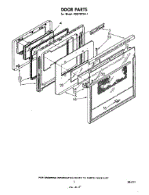04 - Door parts for Whirlpool Range RS670PXK1 from AppliancePartsPros.com