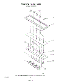 05 - Control Panel parts for Whirlpool Cooktop RC8950XRH2 from AppliancePartsPros.com